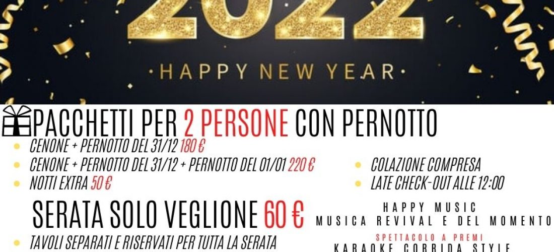 Capodanno 2022 a Villa Patrizia (Roma)
