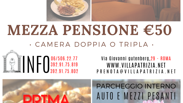 Prenota subito a  50,00 € a persona in Mezza Pensione